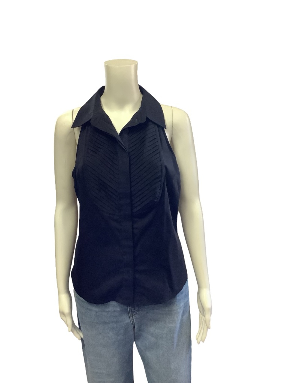 Etcetera Collared Sleeveless Top Size: M/ US 8